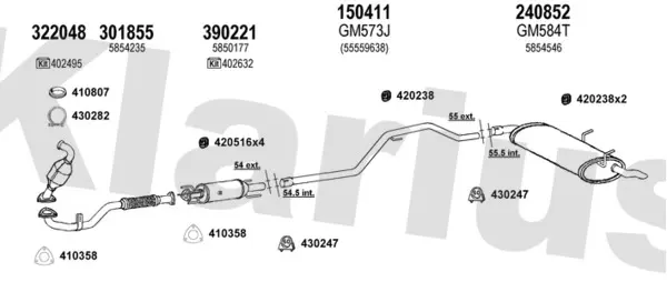 Изпускателна система KLARIUS             