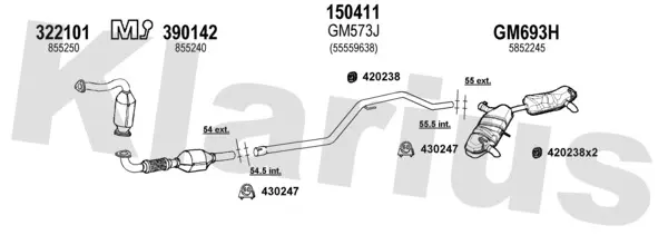 Изпускателна система KLARIUS             