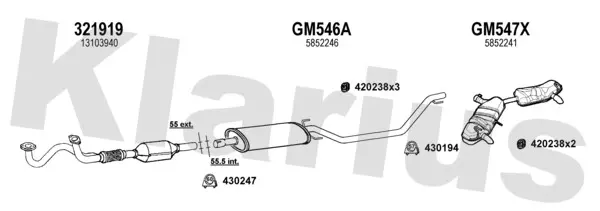 Изпускателна система KLARIUS             