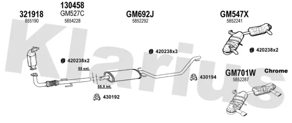 Изпускателна система KLARIUS             