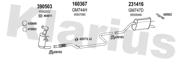 Изпускателна система KLARIUS             