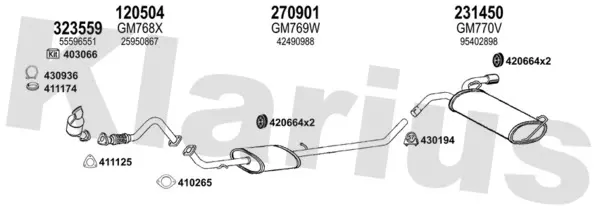 Изпускателна система KLARIUS             