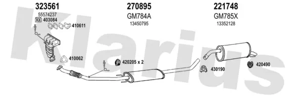 Изпускателна система KLARIUS             