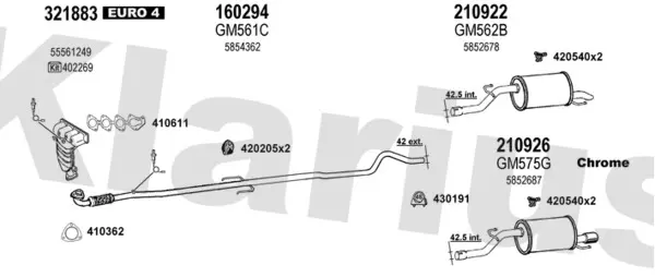 Изпускателна система KLARIUS             