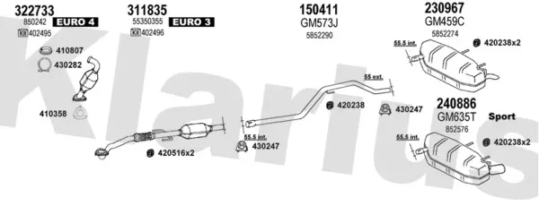 Изпускателна система KLARIUS             