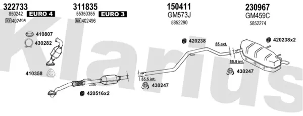 Изпускателна система KLARIUS             
