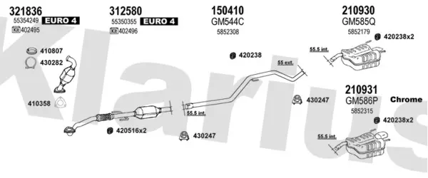 Изпускателна система KLARIUS             