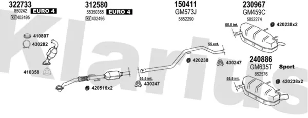Изпускателна система KLARIUS             