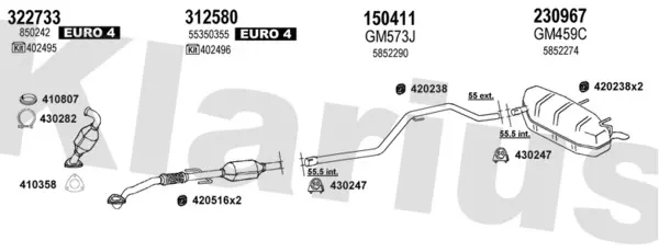 Изпускателна система KLARIUS             
