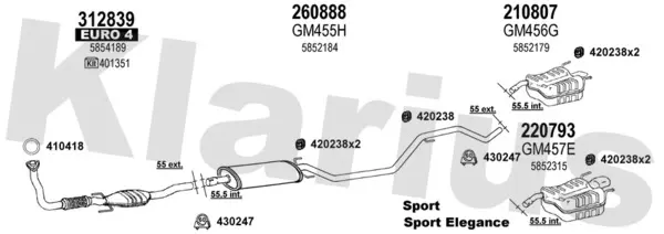 Изпускателна система KLARIUS             