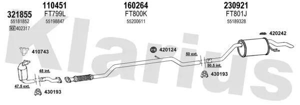 Изпускателна система KLARIUS             