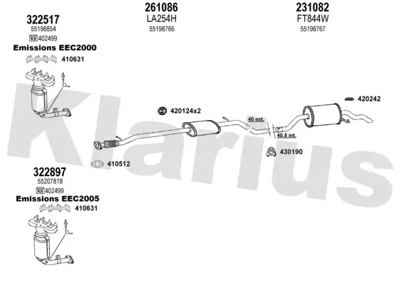 Изпускателна система KLARIUS             
