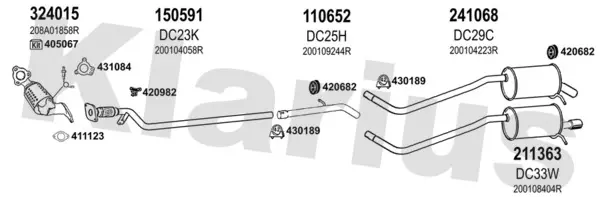 Изпускателна система KLARIUS             