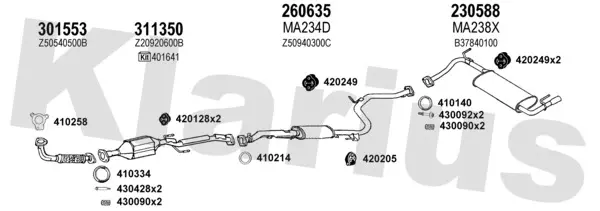 Изпускателна система KLARIUS             