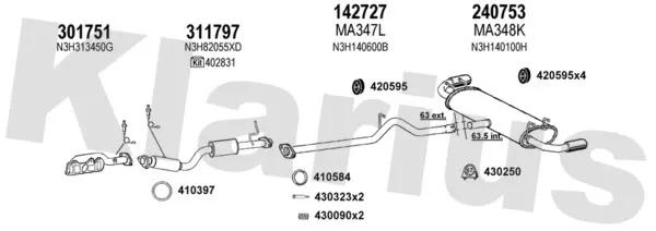 Изпускателна система KLARIUS             