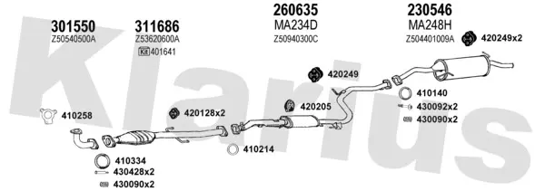 Изпускателна система KLARIUS             