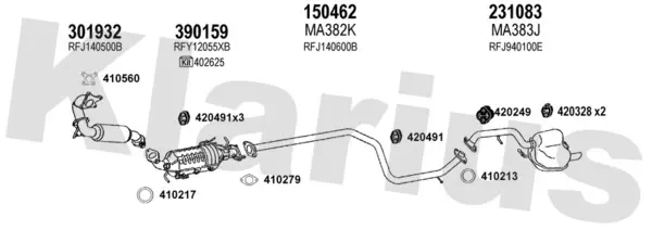 Изпускателна система KLARIUS             