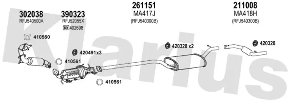 Изпускателна система KLARIUS             