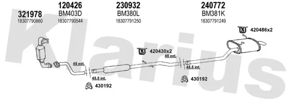Изпускателна система KLARIUS             