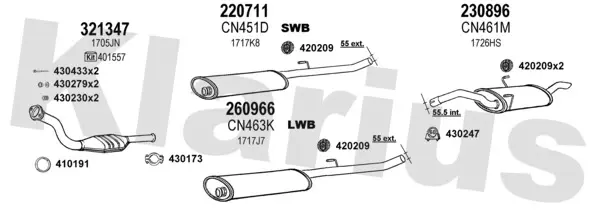 Изпускателна система KLARIUS             