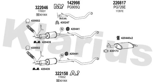 Изпускателна система KLARIUS             