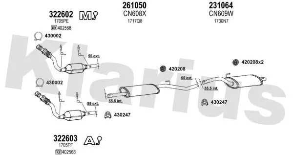 Изпускателна система KLARIUS             