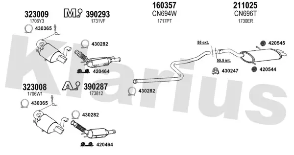 Изпускателна система KLARIUS             