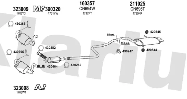 Изпускателна система KLARIUS             