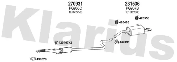 Изпускателна система KLARIUS             
