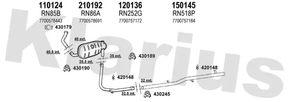Изпускателна система KLARIUS             