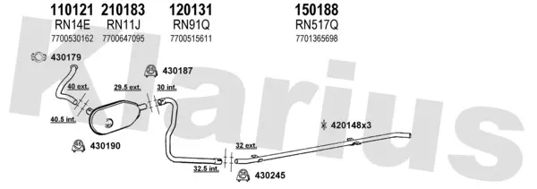 Изпускателна система KLARIUS             