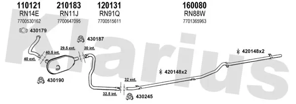 Изпускателна система KLARIUS             