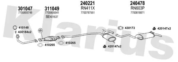 Изпускателна система KLARIUS             