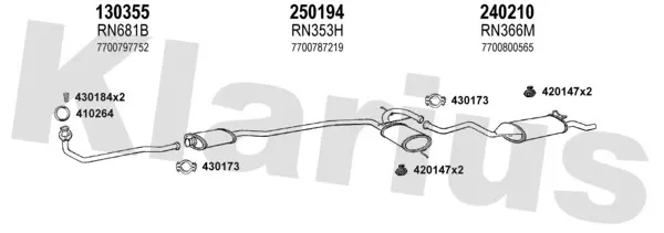 Изпускателна система KLARIUS             