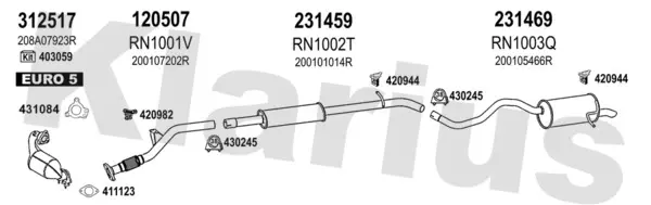 Изпускателна система KLARIUS             