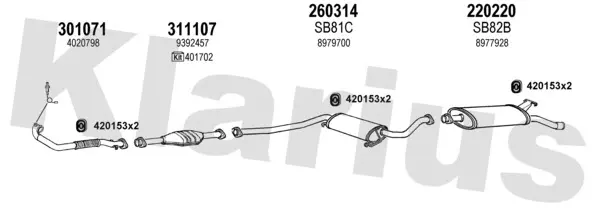 Изпускателна система KLARIUS             