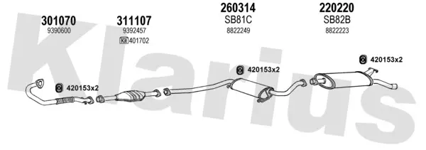 Изпускателна система KLARIUS             