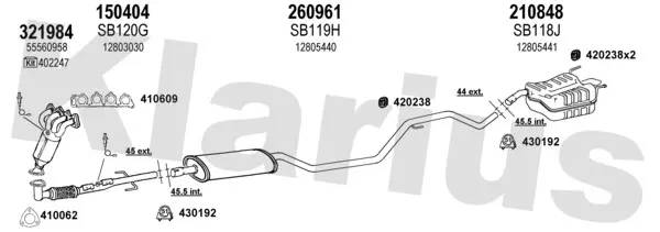 Изпускателна система KLARIUS             