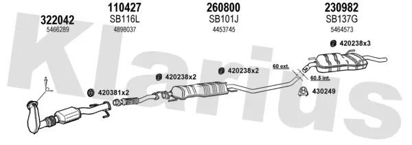 Изпускателна система KLARIUS             