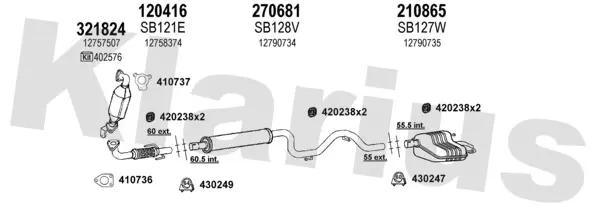 Изпускателна система KLARIUS             