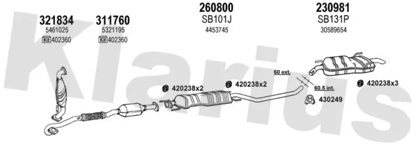 Изпускателна система KLARIUS             