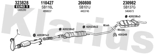Изпускателна система KLARIUS             