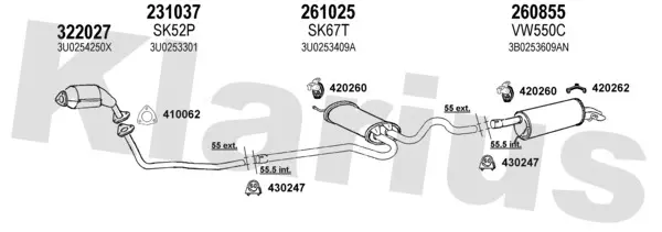Изпускателна система KLARIUS             