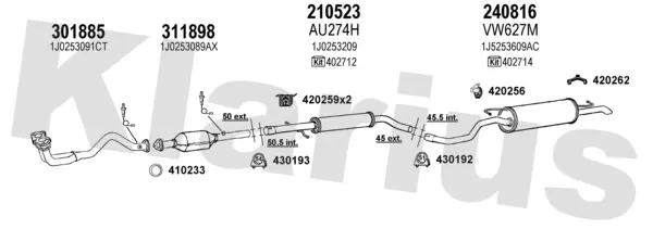 Изпускателна система KLARIUS             
