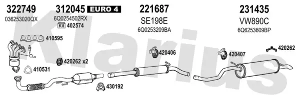 Изпускателна система KLARIUS             