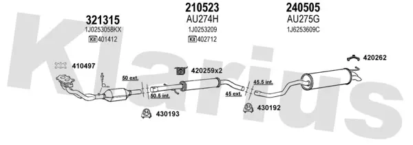 Изпускателна система KLARIUS             