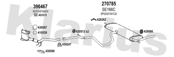 Изпускателна система KLARIUS             