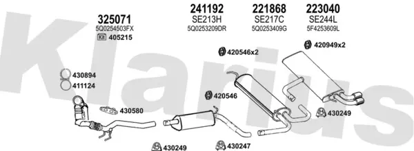 Изпускателна система KLARIUS             