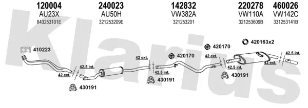 Изпускателна система KLARIUS             