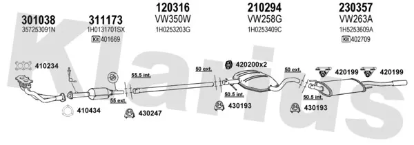Изпускателна система KLARIUS             